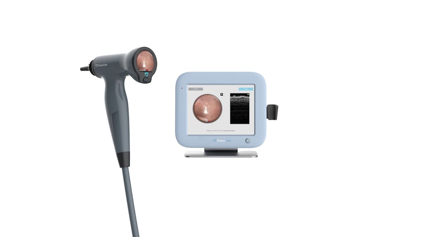 PhotoniCare's TOMiScope uses advanced light-based technology to see not only the surface of the eard...