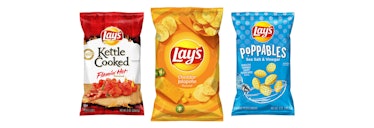 Lay's Is Spicing Up The Year With 3 New Flavors, including a cheddar jalapeno and a flamin' hot vari...