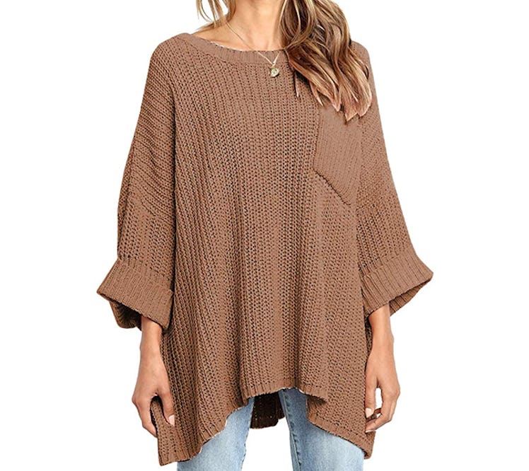 KIRUNDO Off-the-Shoulder Knit Sweater