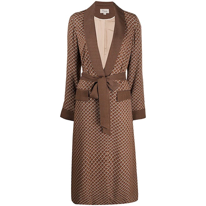 Temperley London Geometric-Print Coat