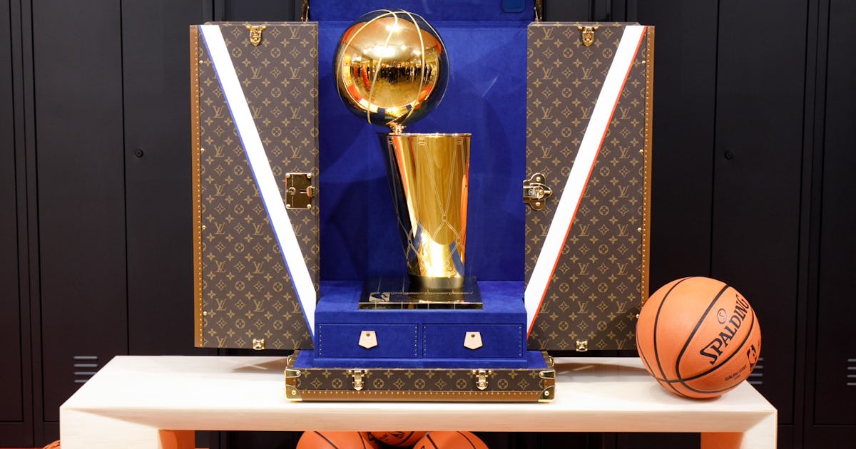 pics Nba Finals Trophy nba trophy in a louis vuitton trunk