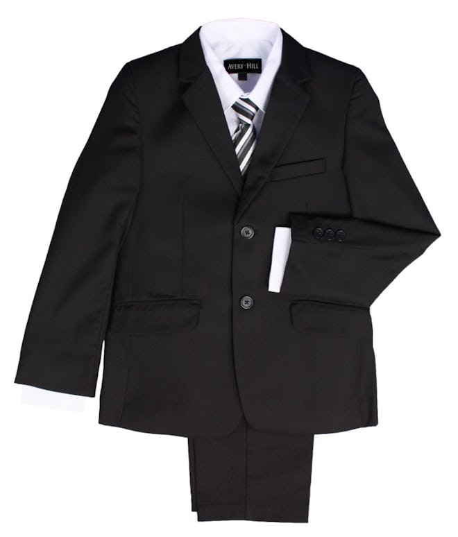 Boys Formal 5 Piece Suit With Shirt, Vest, and Tie