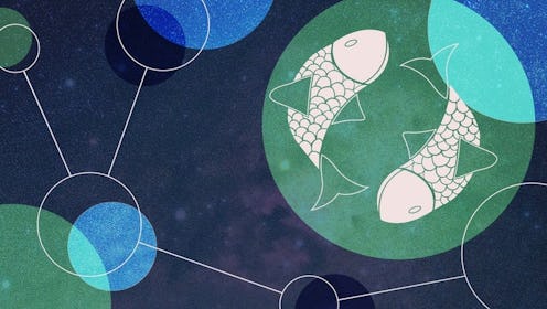 Pisces zodiac sign illustration