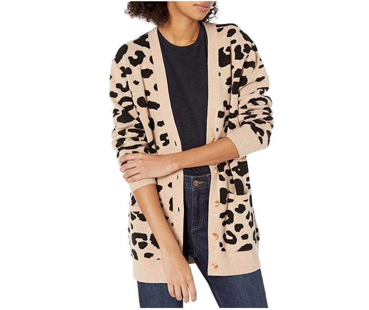 Daily Ritual Leopard Cardigan