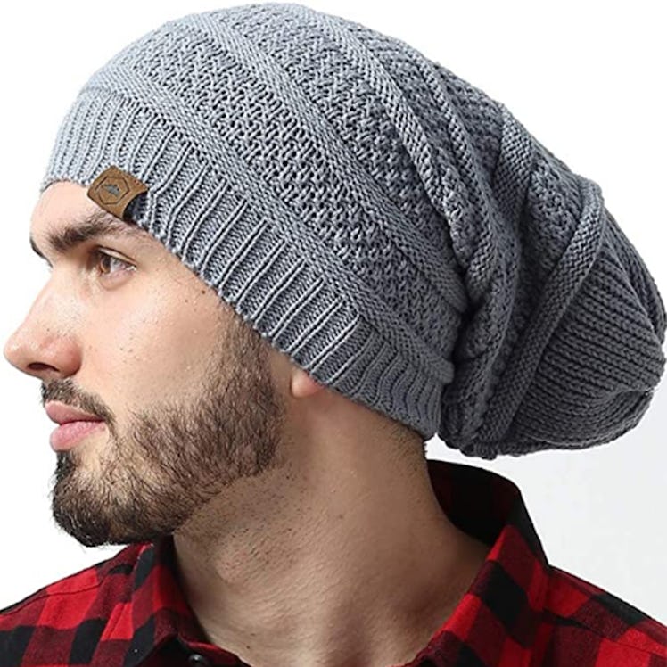 Tough Headwear Slouchy Cable Knit Beanie