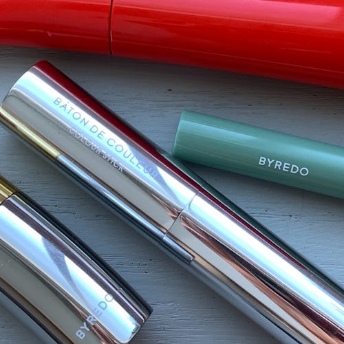 BYREDO Makeup Review: mascara, eyeliner, lipstick, and Colour Stick.