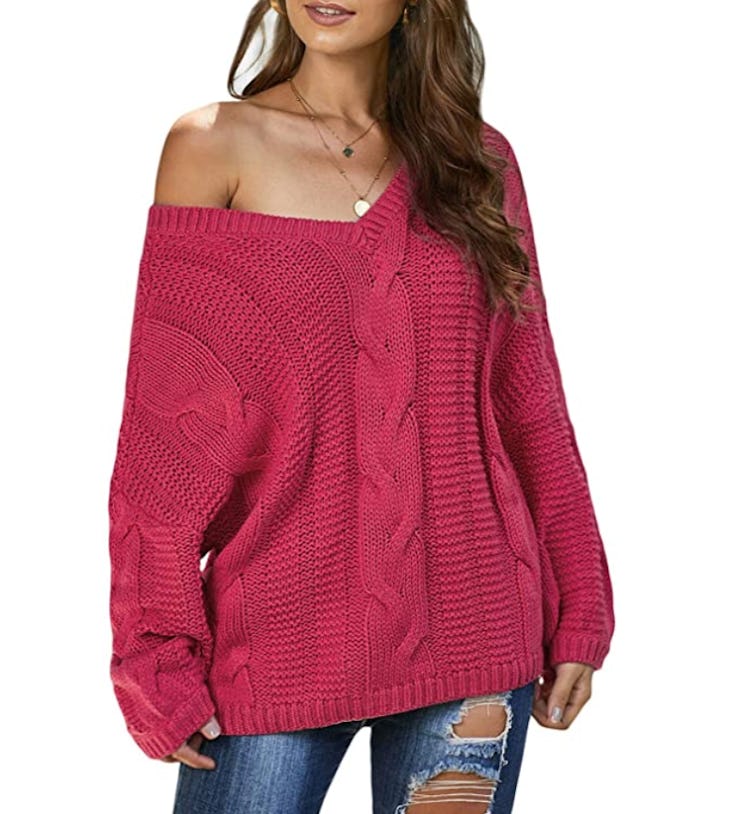 Ecrocoo Off-Shoulder Sweater