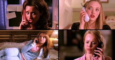 phone call scene from 'Mean Girls'