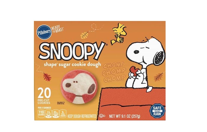 snoopy sugar cookie dough 