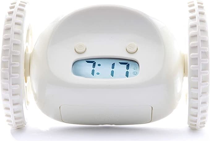 Clocky Alarm Clock on Wheels