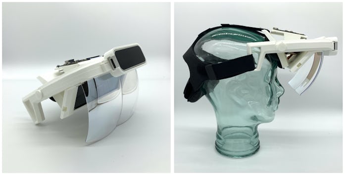 The Triton V1 is an AR headset built from off-the-shelf parts.