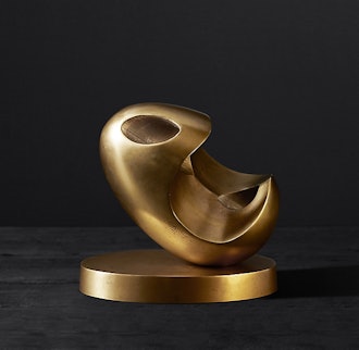 Abstract Solid Brass Sculpture