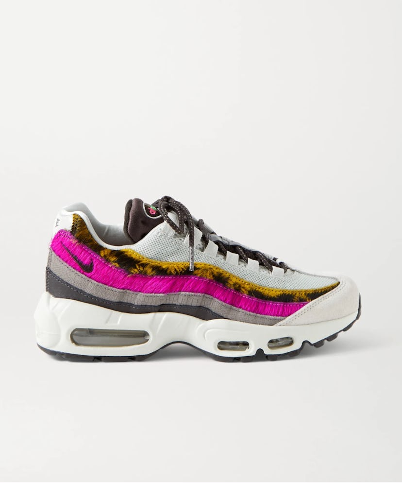 Air Max 95 Mesh, Suede, Calf hair and Leather Sneakers