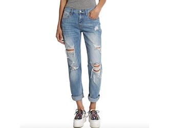 TheMogan Distressed Boyfriend Jean