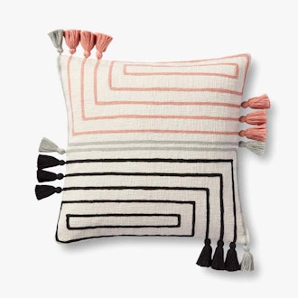 Striped Tassel Pillow