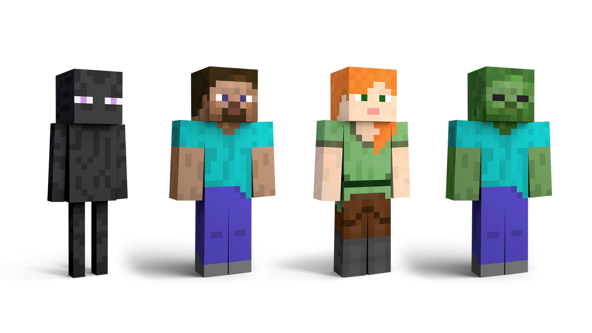 alex and steve from minecraft