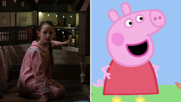 Flora from "The Haunting Of Bly Manor" is also Peppa Pig.