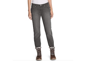 Eddie Bauer Boyfriend Flannel-Lined Jeans