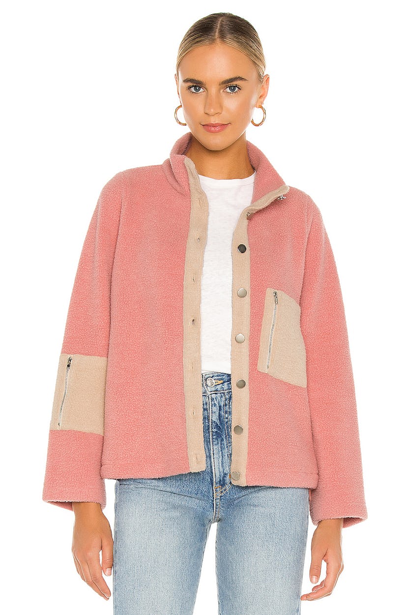 Callie Contrast Fleece Jacket 