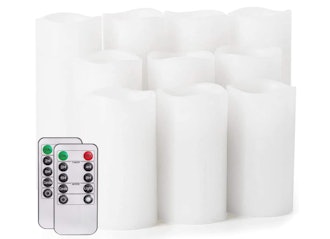 salipt Flameless Candles with Remote (Set Of 10)