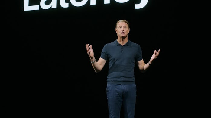 Hans Vestburg at the October Apple Event.