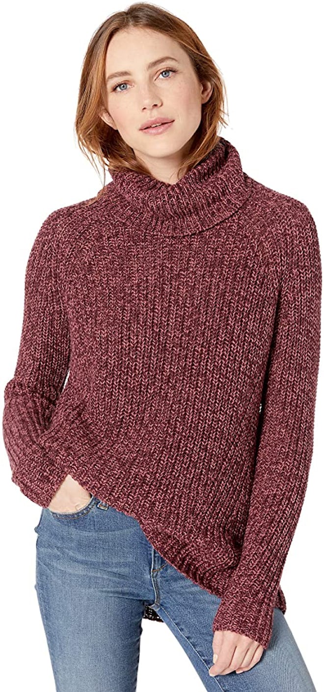 Goodthreads Cotton Shaker Stitch Turtleneck Sweater