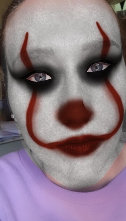  Instagram's Halloween filters include a Pennywise-inspired look.