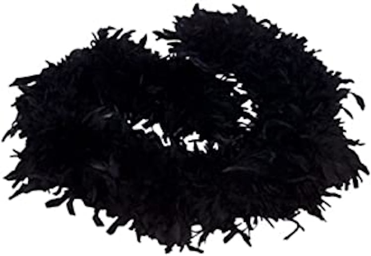6' Black Play Fancy Dress Up Toy Feather Boa