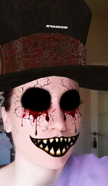  Instagram's Halloween filters include a scary top hat filter.