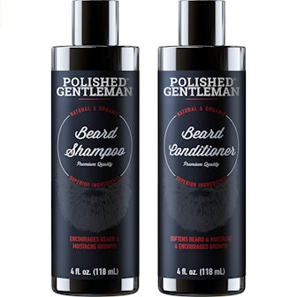 Polished Gentleman Beard Growth Shampoo and Conditioner Set, 4 oz. (2-pack)