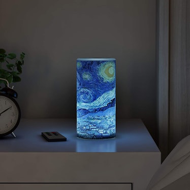 Lavish Home LED Starry Night Candle with Remote Control Timer