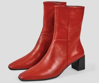 GABI Red Leather Boots