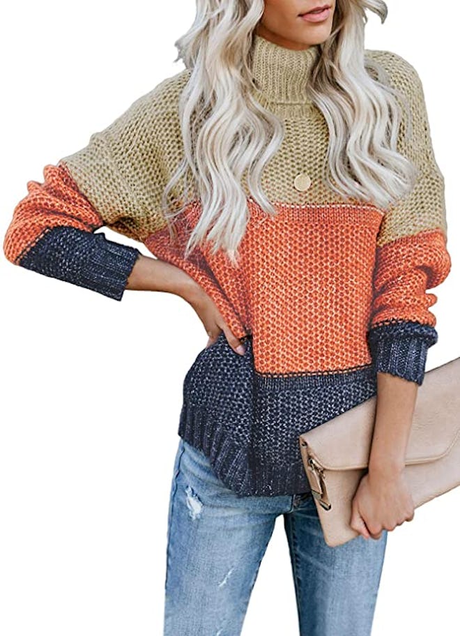 Lovezesent Color Block Sweater