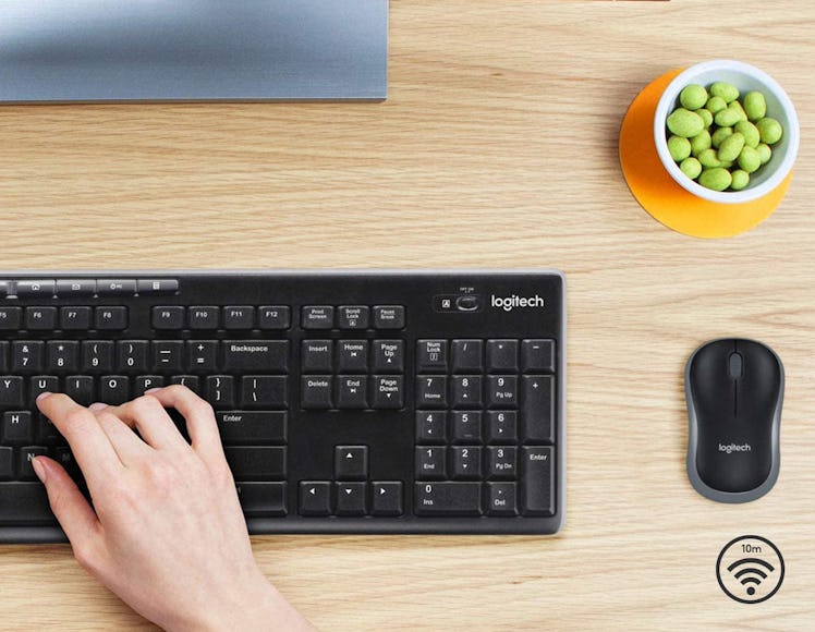 When shopping for laptop accessories, consider this wireless keyboard and mouse combo that provides ...