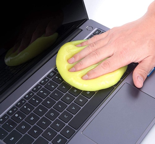 If you're looking for laptop accessories to help keep it clean, consider this gel keyboard cleaner t...