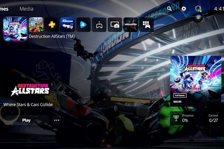 PS5 user interface