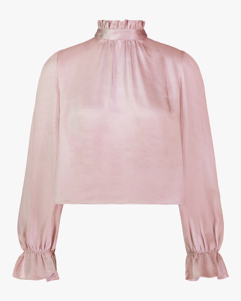 Ezra Ruffle Neck Top