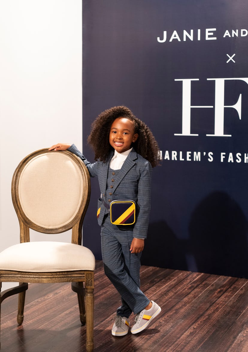 Zhuri James helped kick off the collection between Janie and Jack and Harlem's Fashion Row.