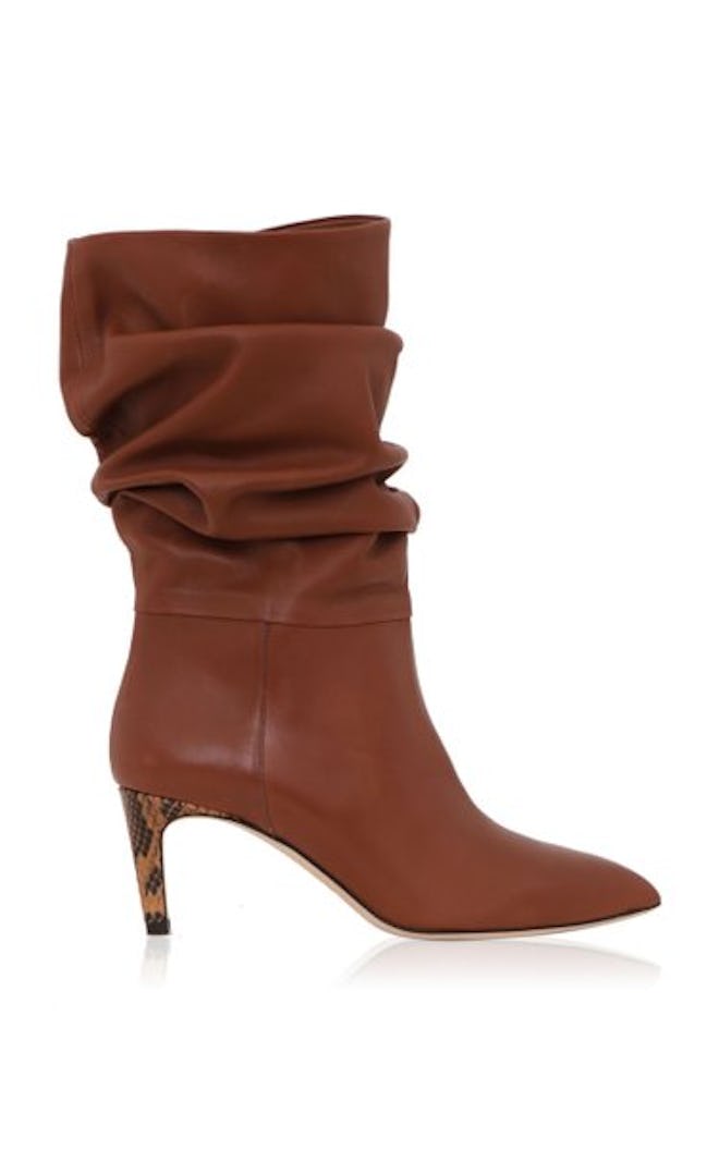 Slouchy Leather Calf Boots