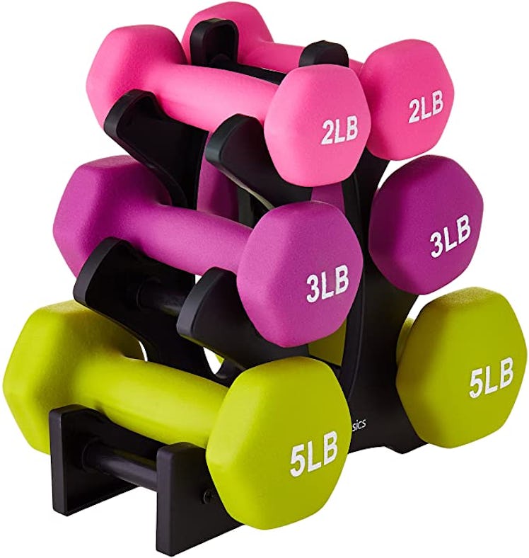 AmazonBasics Neoprene Dumbbell Hand Weights