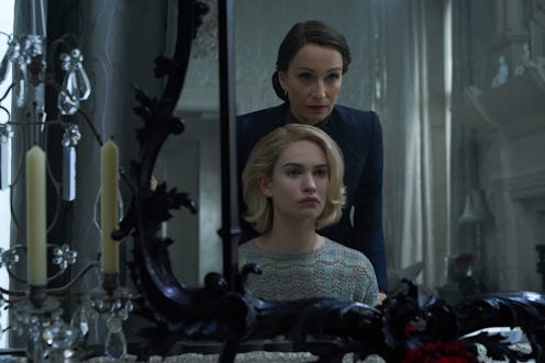 Kristin Scott Thomas & Lily James in 'Rebecca'