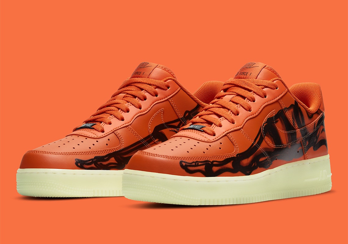 Nike's Halloween Air Force 1 glows in the dark and is covered in bones