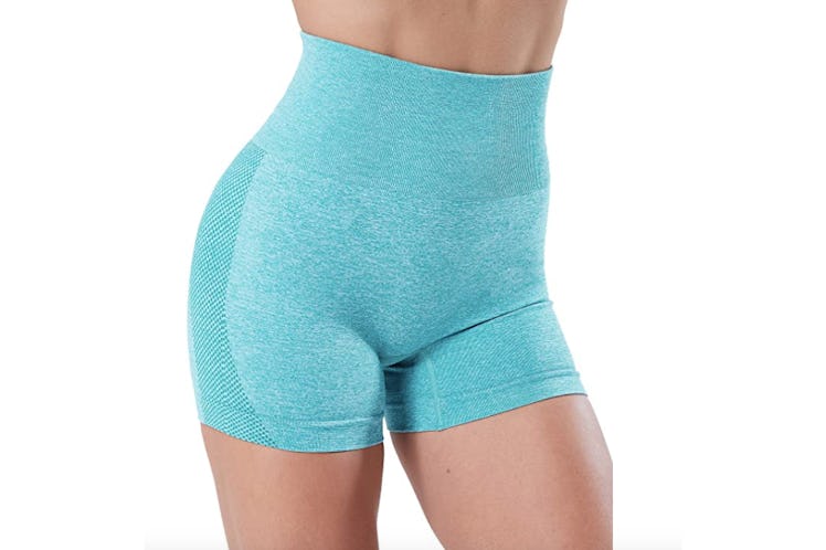 SALSPOR Seamless High Waist Workout Shorts