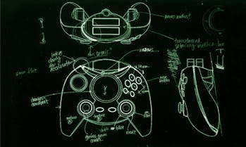 Original concept art for the Duke controller.