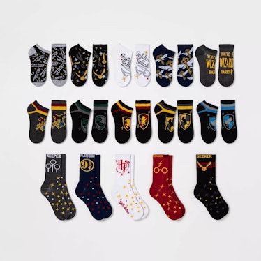 Women's Harry Potter Book Cover 15 Days of Socks Advent Calendar - Assorted Colors 4-10
