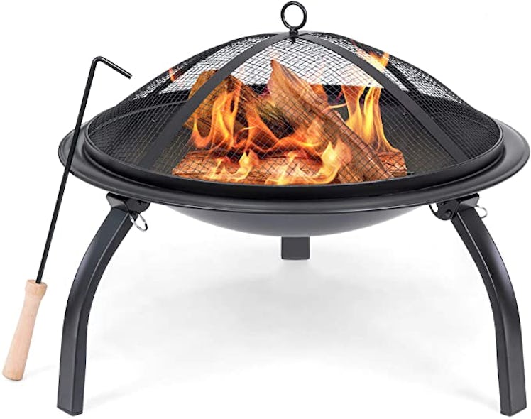 Best Choice Products 22-inch Folding Steel Fire Pit