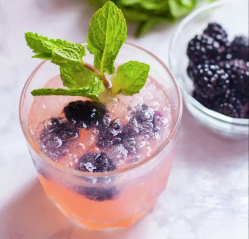 Blackberry Moscow Mule with Mint