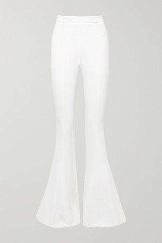 Stretch-Crepe Flared Pants