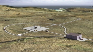 An artist's conception of Spacehub Sutherland