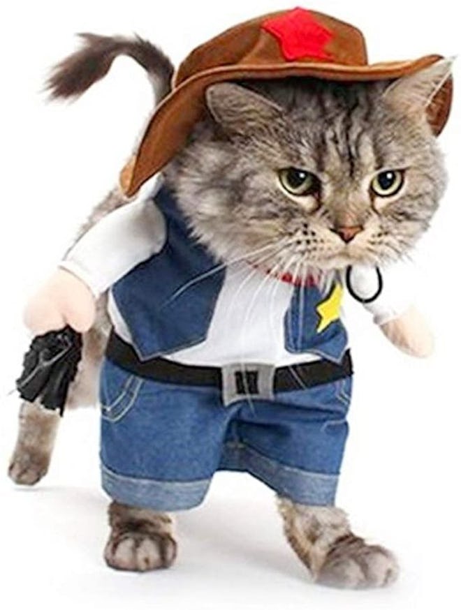Meihejia Funny Cowboy Jacket Suit - Super Cute Costumes for Small Dogs & Cats